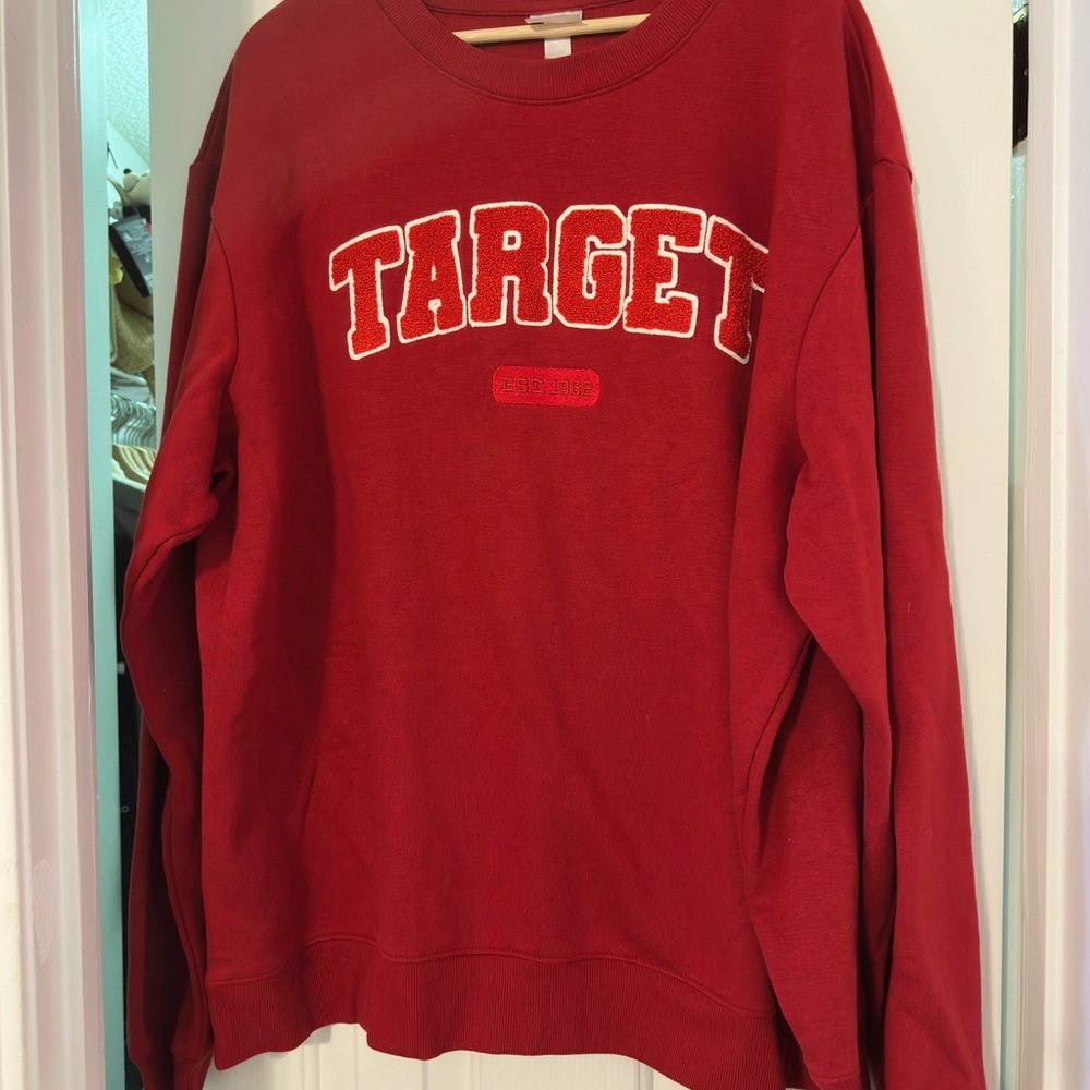 Target Red Crew Neck Sweater